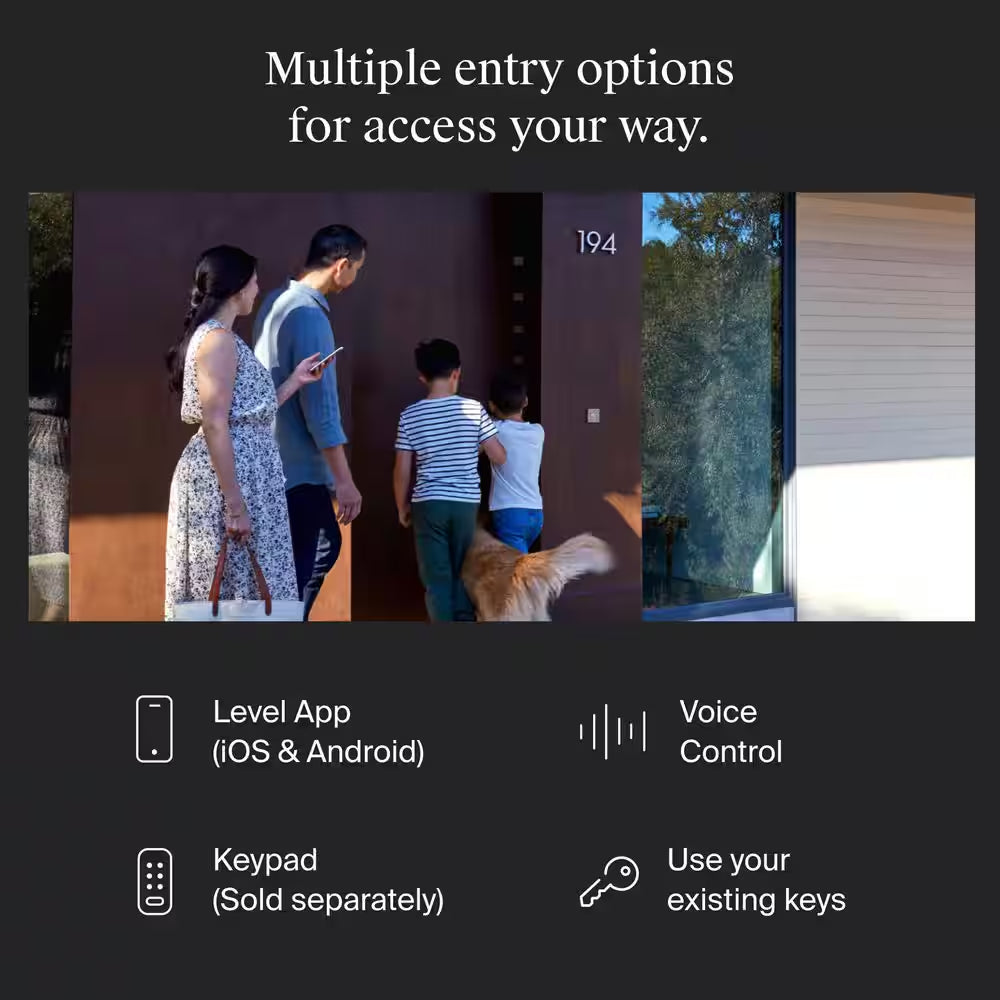 Bolt (Wi-Fi) Smart Lock Single Cylinder Deadbolt with Remote Access via App, Works with Apple, Alexa, Google