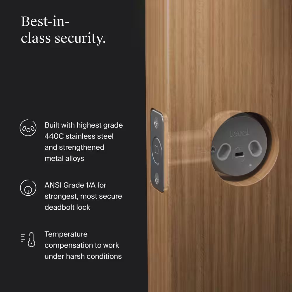 Bolt (Wi-Fi) Smart Lock Single Cylinder Deadbolt with Remote Access via App, Works with Apple, Alexa, Google