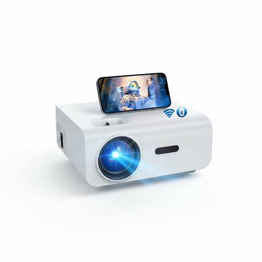 Native 1080P Mini Projector, Support 4K Projector with 5G Wifi and Bluetooth, 300 ANSI Movie Projector Compatible with HDMI/USB/PC/AV, 300" Display Full HD Home Theater, Outdoor & Indoor Use